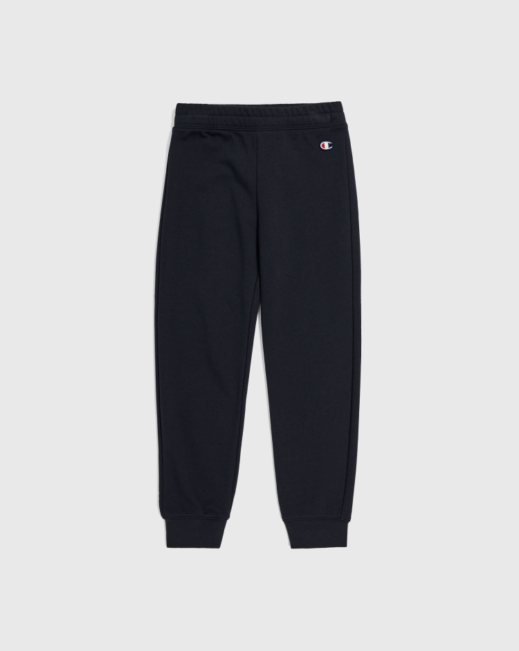 Champion Pantaloni Da Tuta In French Terry Nero Bambina