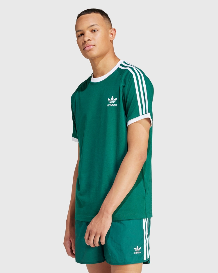 Adidas Originals T-Shirt adicolor Classics 3-Stripes Verde Uomo