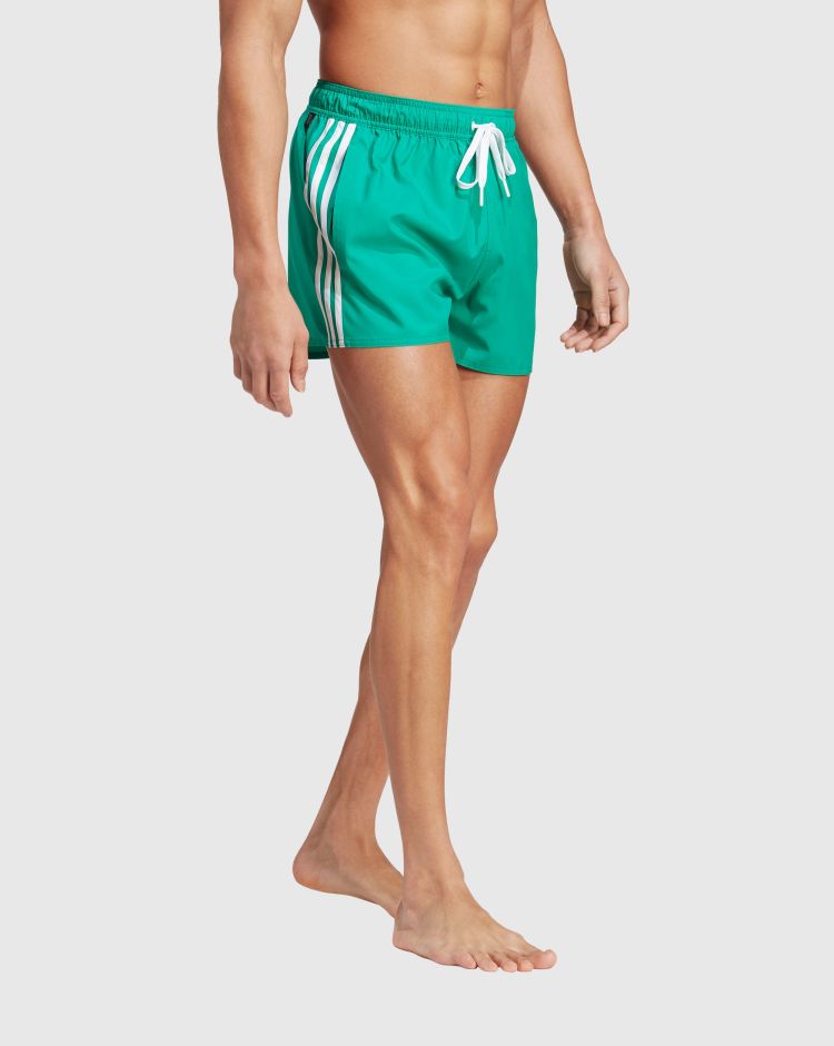 Adidas Short da nuoto 3-Stripes CLX Verde Uomo
