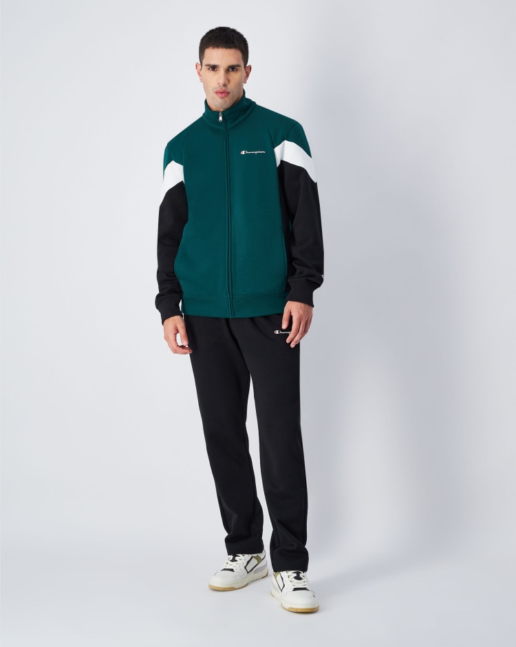 Tuta Colour Block Verde Uomo