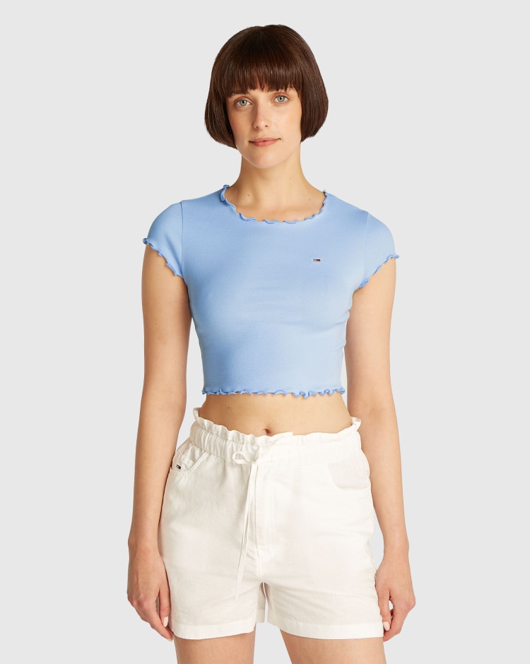 T-Shirt Slim Babylock Blu Donna