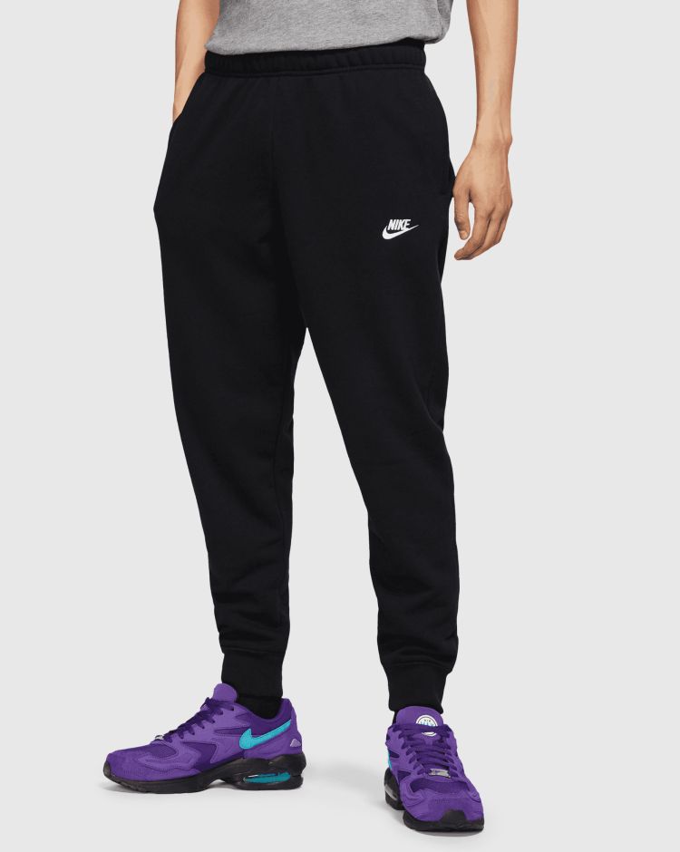 Nike Joggers In French Terry Nero Uomo