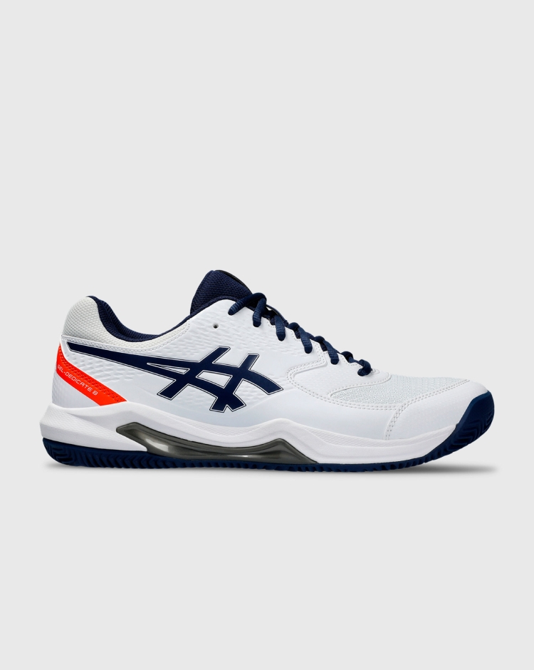 Asics Gel-Dedicate 8 Clay Bianco Uomo