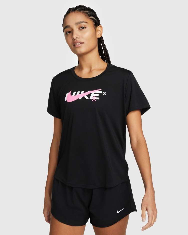 Nike T-Shirt One Dri-FIT Girocollo Nero Donna