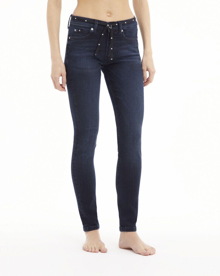 Calvin Klein Mid Rise Skinny Blu Donna