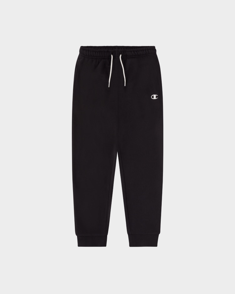 Champion Pantaloni Con Polsino A Coste Nero Bambino