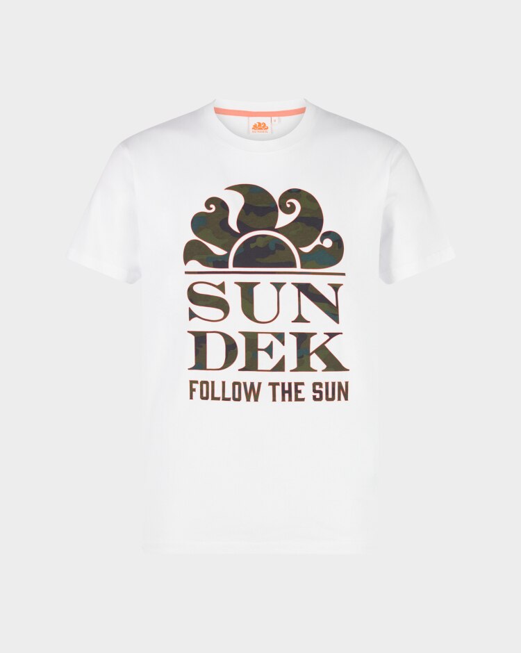 Sundek New Logo Follow The Sun Camou Bianco Uomo