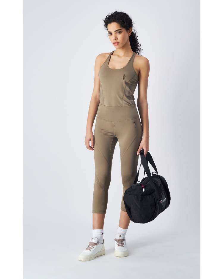 Champion Leggings Sportivi Grigio Donna