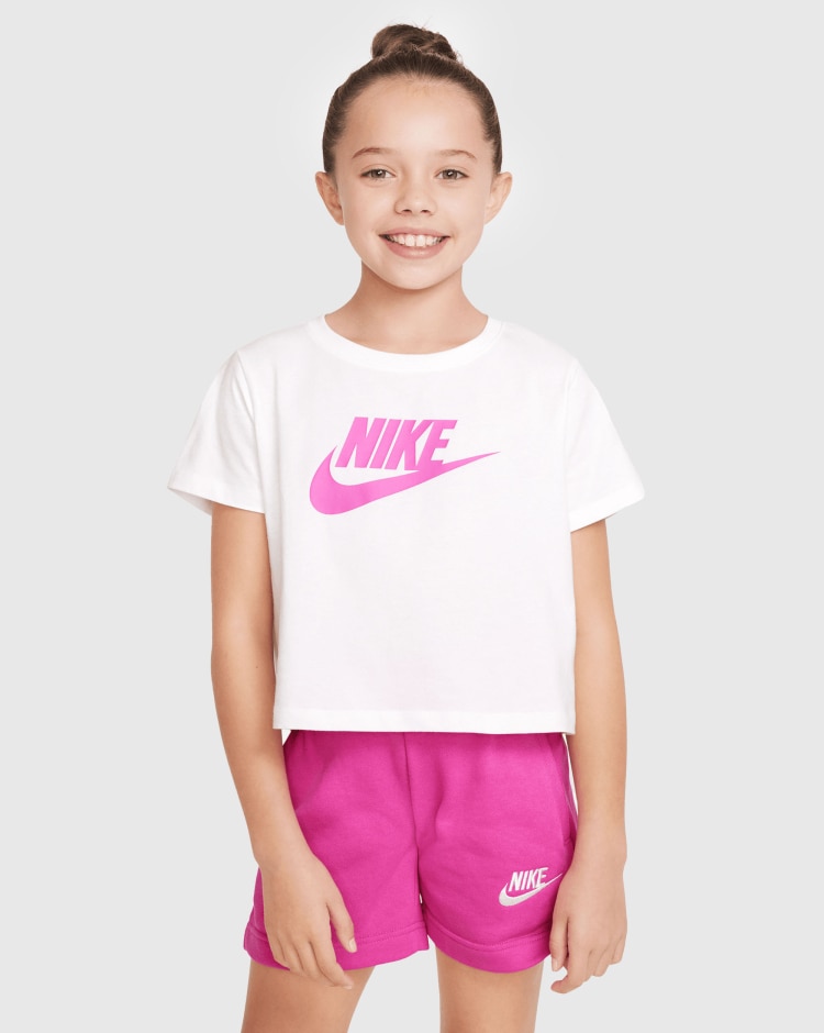 Nike T Shirt Sportswear Bianco Bambina Bianco Game7Athletics