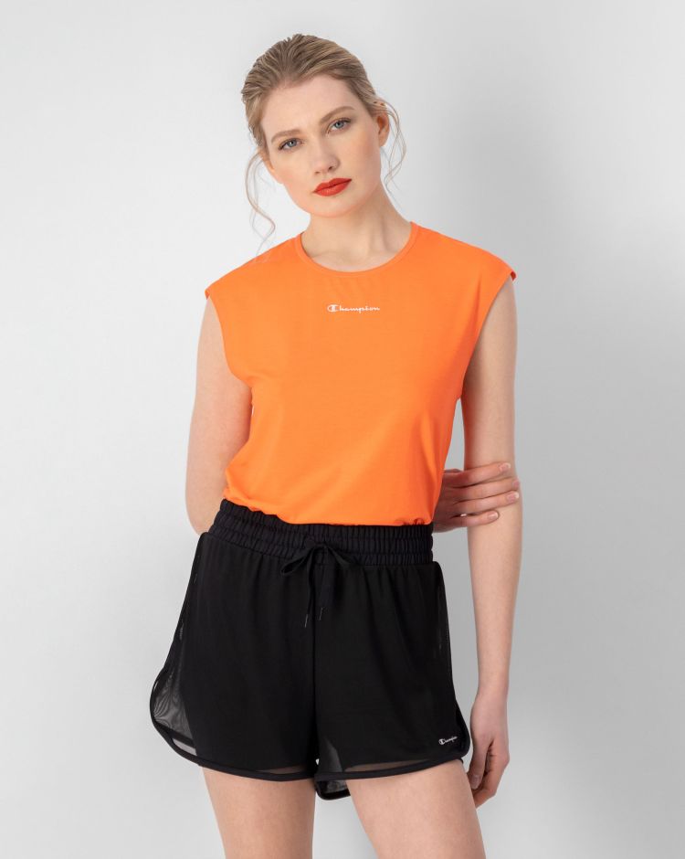 Champion T-shir quick-dry Arancio Donna