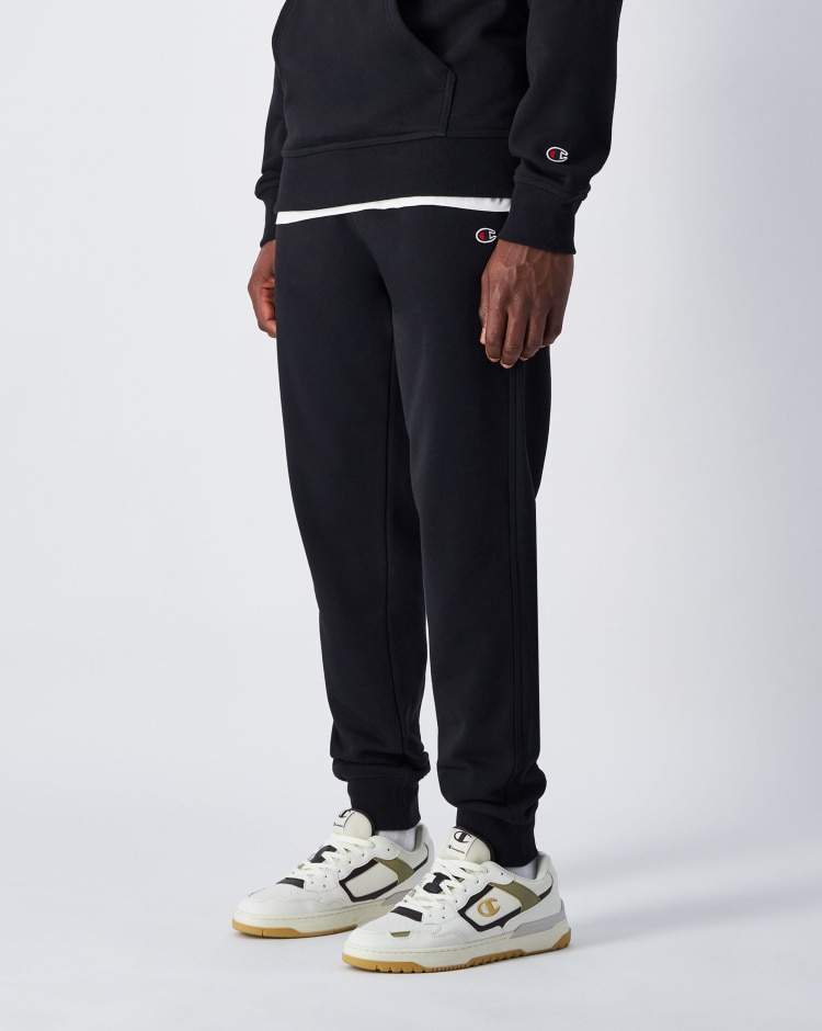 Pantaloni joggers in felpa Slim Fit Nero Uomo