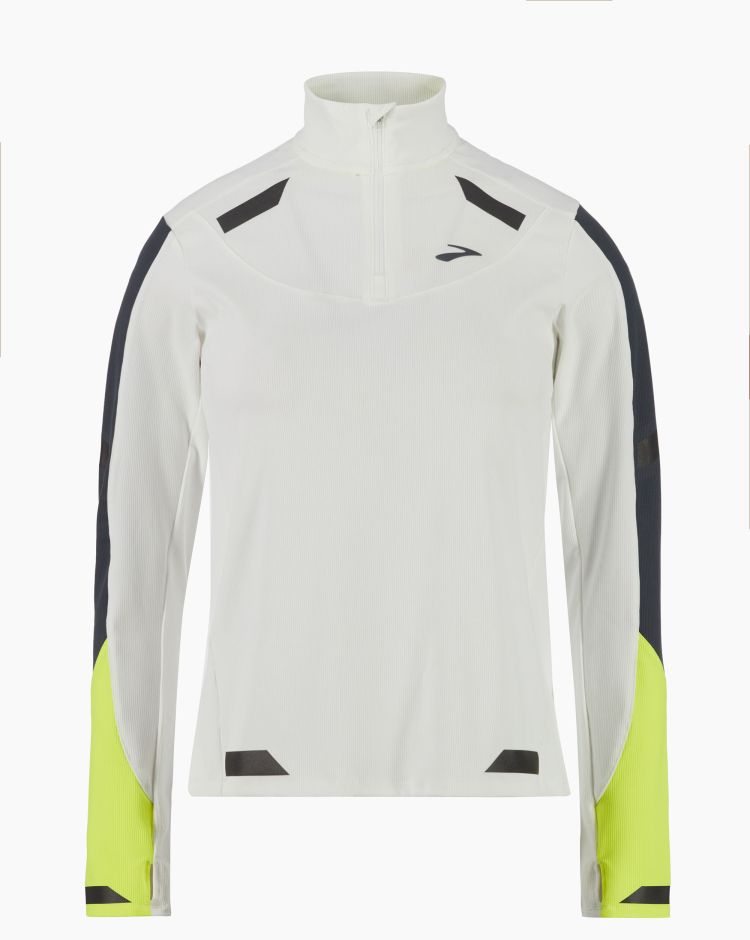 Brooks Run Visible 1/2 Zip Bianco Donna