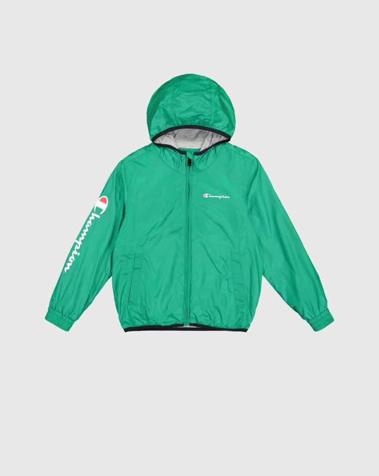 Giacca Con Cappuccio Outdoor Verde Bambino