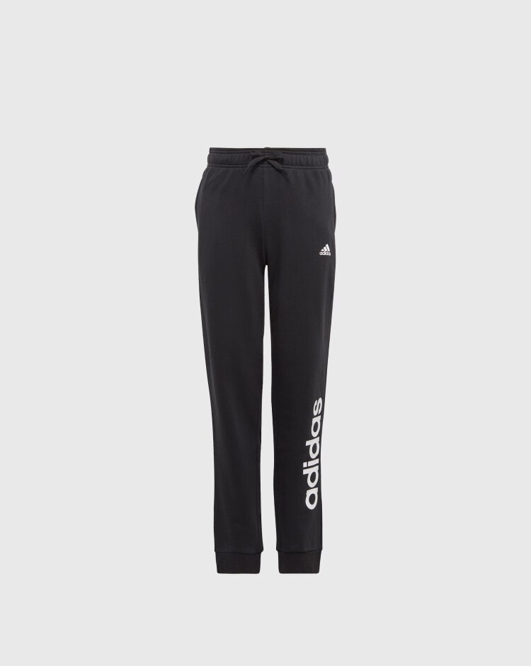 Adidas Pantaloni Essentials Linear Logo Nero Bambina