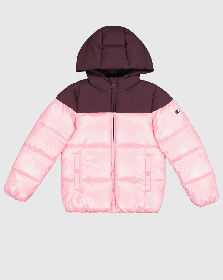 Giacca Con Cappuccio Due Colori Outdoor Rosa Bambina