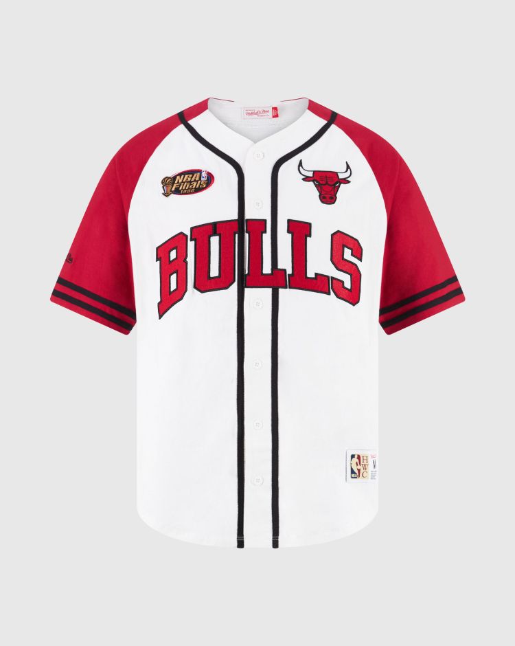 Mitchell&Ness Practice Day Button Front Jersey Chicago Bulls Uomo