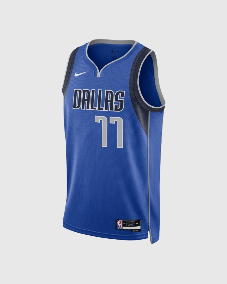 Nike NBA Canotta Dallas Mavericks Icon Edition 2022/23 Doncic Blu Uomo