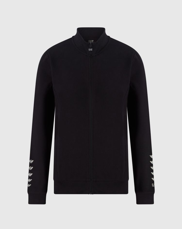 Emporio Armani EA7 Tuta Sportiva Con Felpa Full Zip  Nero Donna