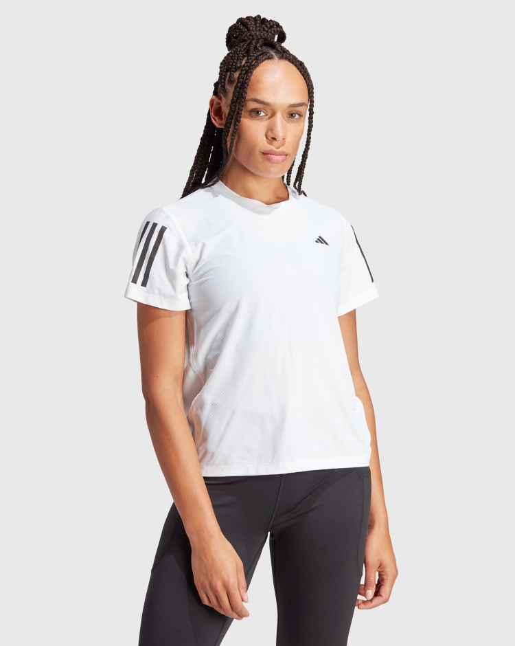 Adidas T-Shirt Own the Run Bianco Donna