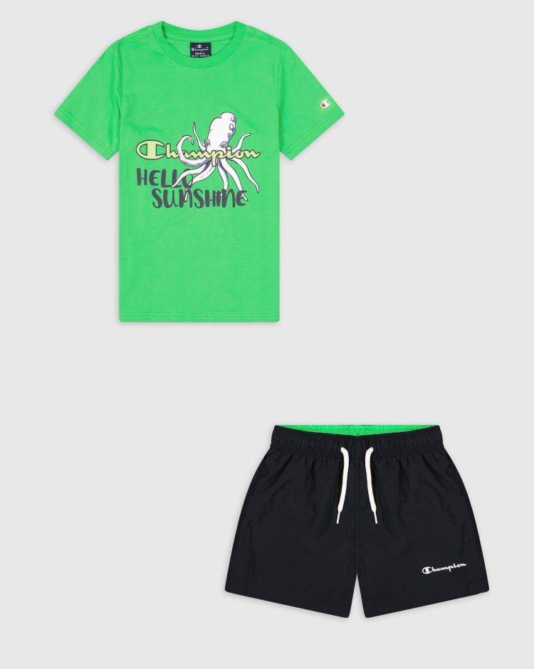Champion Completo Da Spiaggia - Bambino Verde Bambino