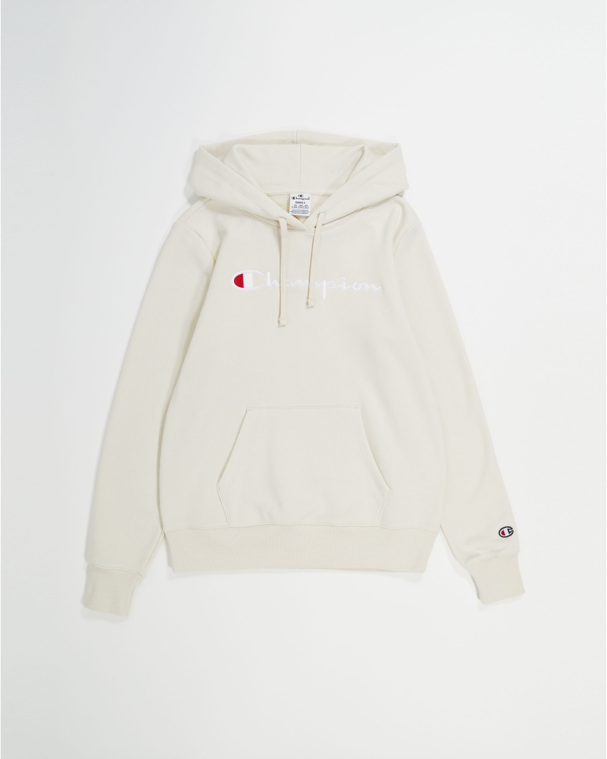 Champion Felpa Con Cappuccio Logo Grande Grigio Donna Grigio Game7Athletics