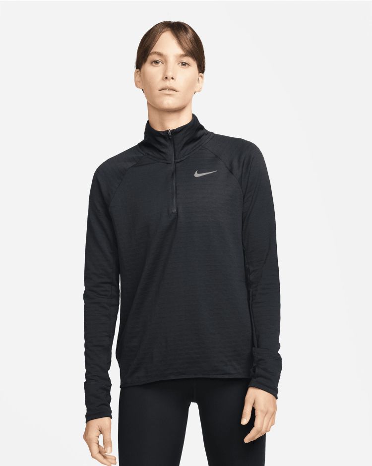 Nike T-Shirt Manica Lunga Therma-FIT Element Nero Donna