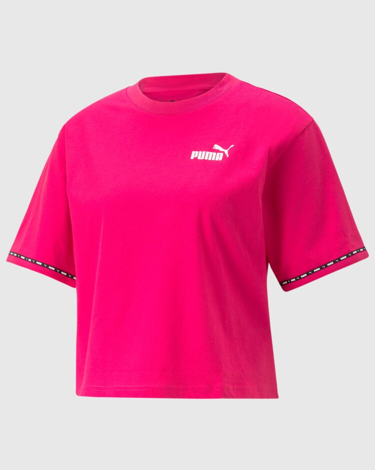 Puma T-shirt PUMA POWER Tape Rosa Donna