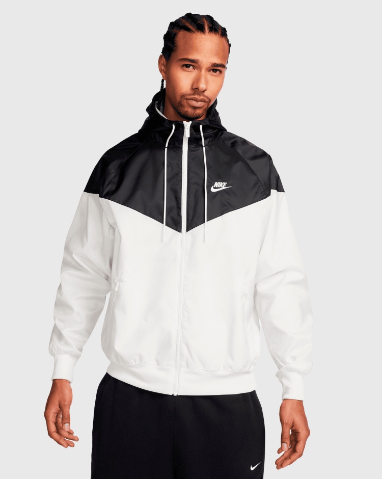 Nike Giacca a Vento Windrunner Bicolor Bianco Uomo