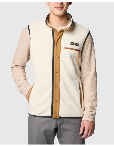 Gilet in pile Helvetia Bianco Uomo
