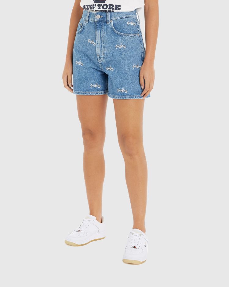 Tommy Hilfiger Mom Short Blu Donna