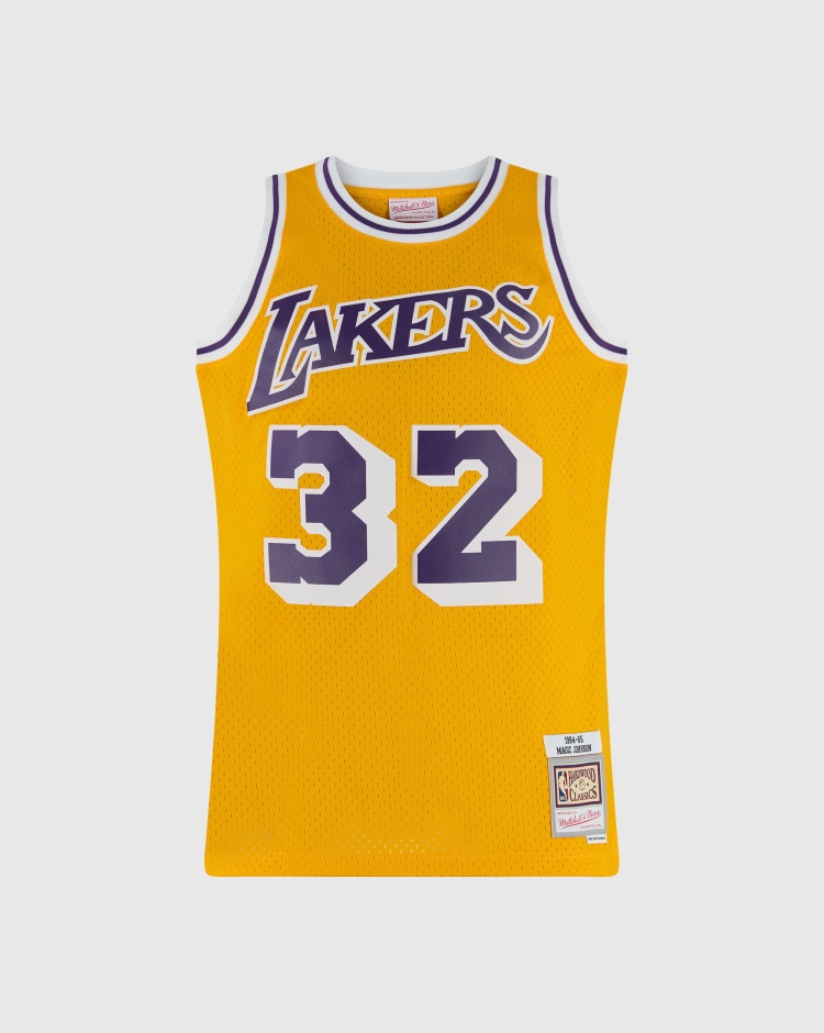 Mitchell&Ness Canotta Los Angeles Lakers - Magic Johnson 84-85 Giallo Uomo
