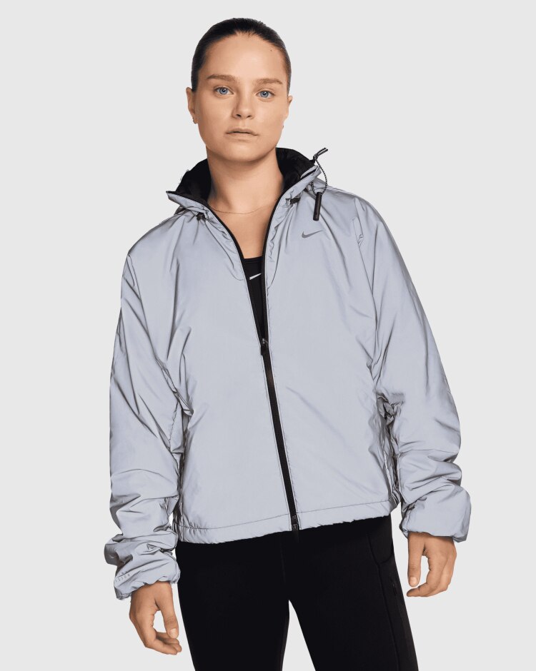 Giacca da running rifrangente Therma-FIT Nero Donna
