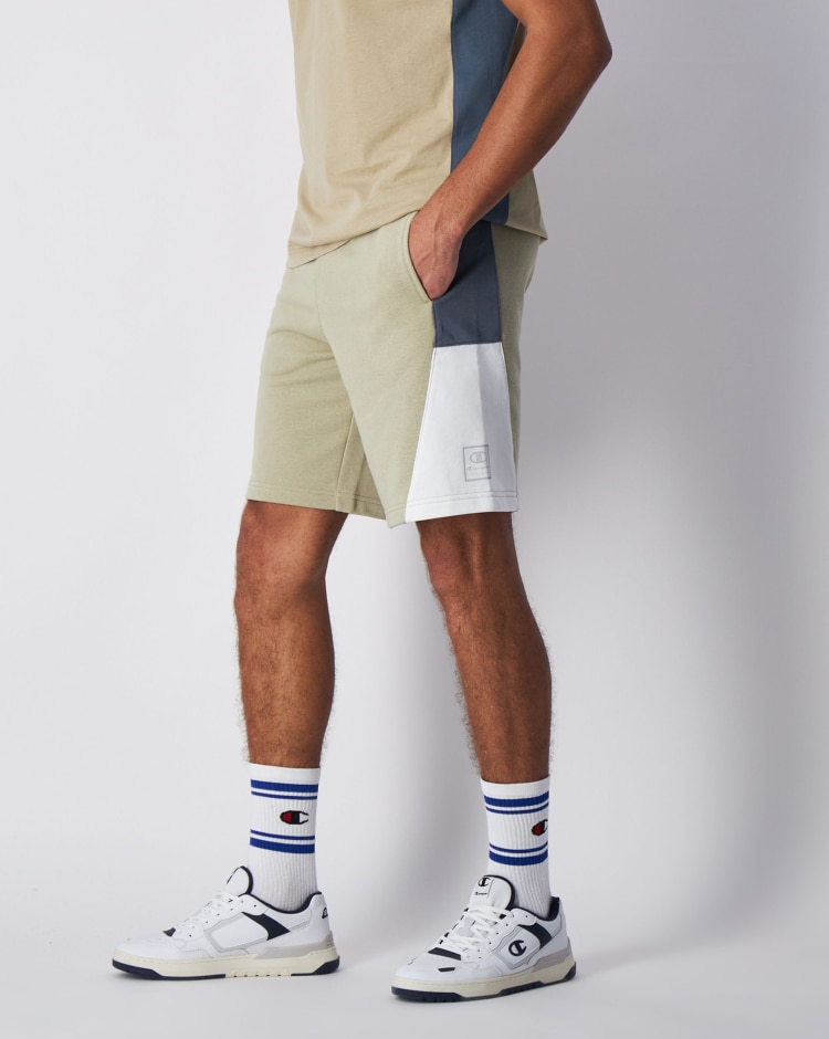 Champion Pantaloncino Athleisure Color Block Marrone Uomo