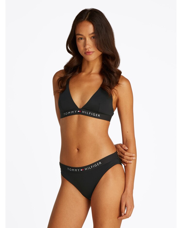 Top bikini Original con scollo all'americana Nero Donna