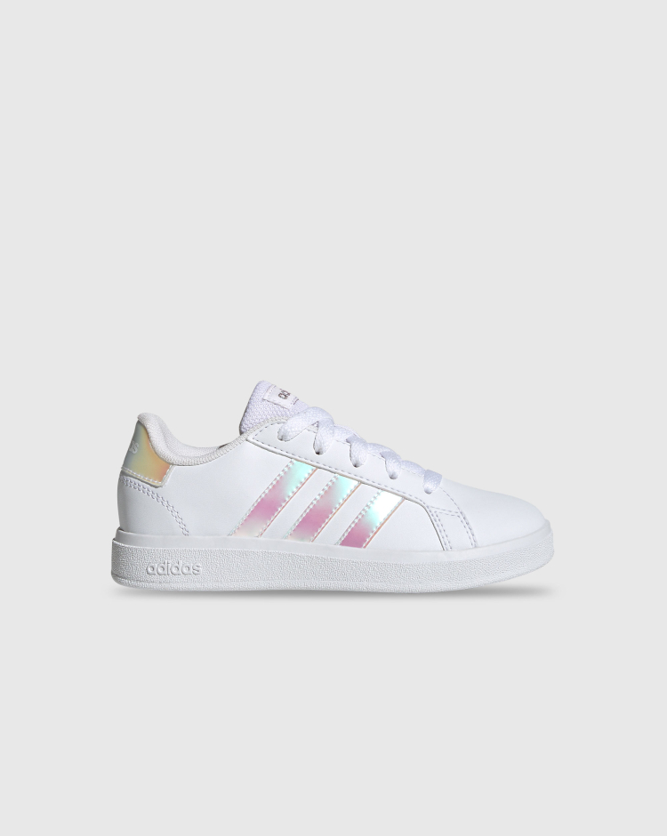 Adidas Grand Court 2.0 Bianco Iridescent Bambina