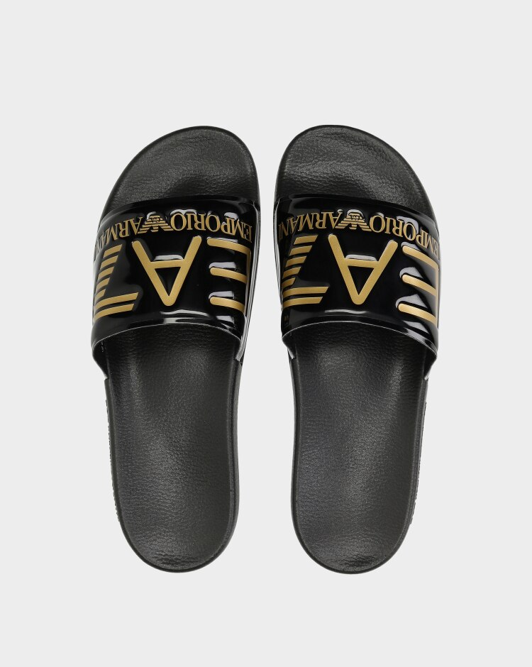 Emporio Armani EA7 Sea World Visbility Slipper Nero Uomo