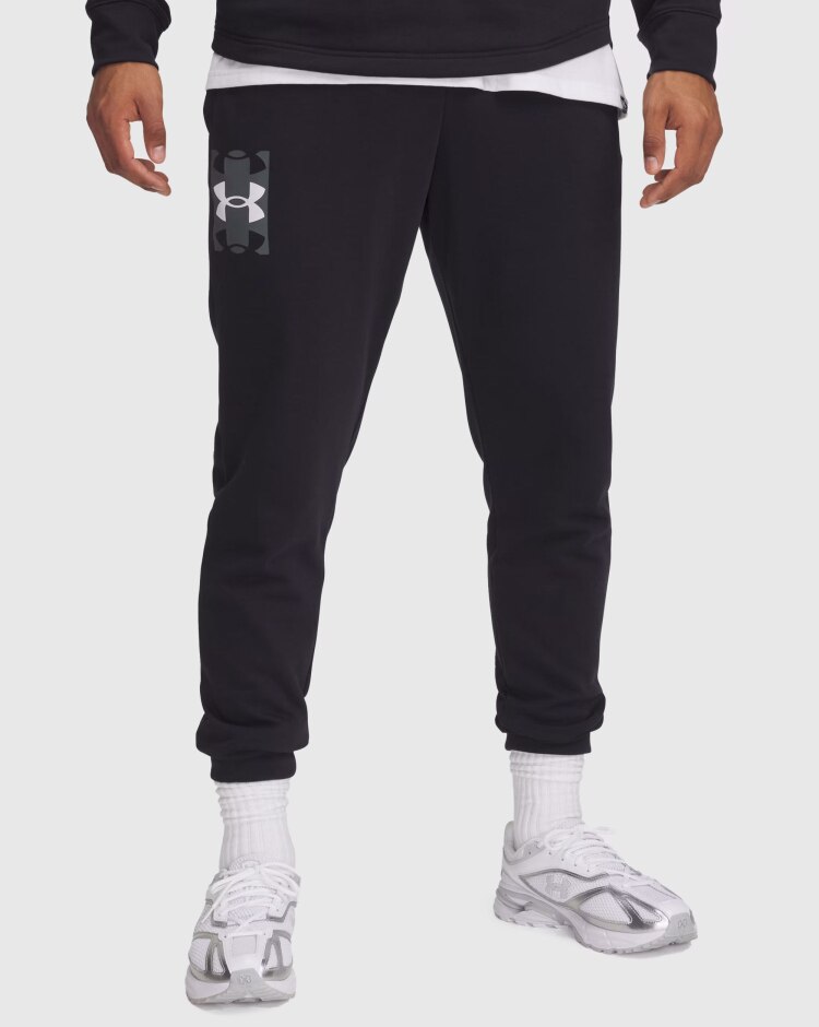 Jogger UA Rival Terry Logo Nero Uomo