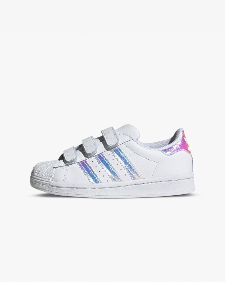 Adidas Originals Superstar Bianco con Velcro Bambina