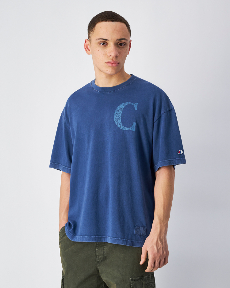 T-Shirt Manica Corta Time Capsule Blu Uomo