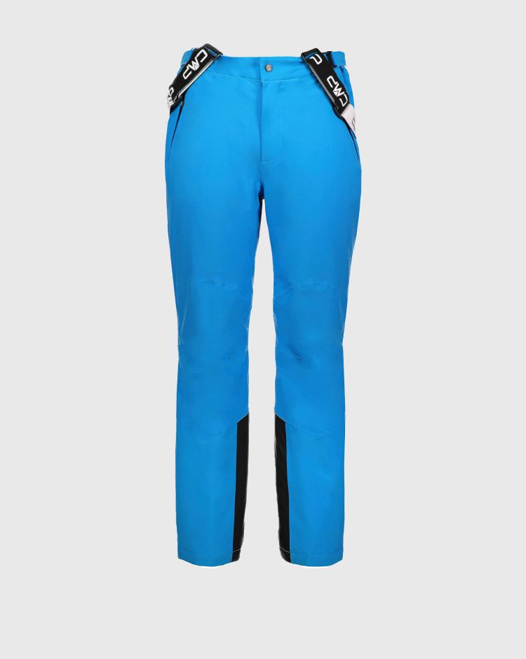 CMP Pantaloni Salopette da Sci Stretch Blu Uomo