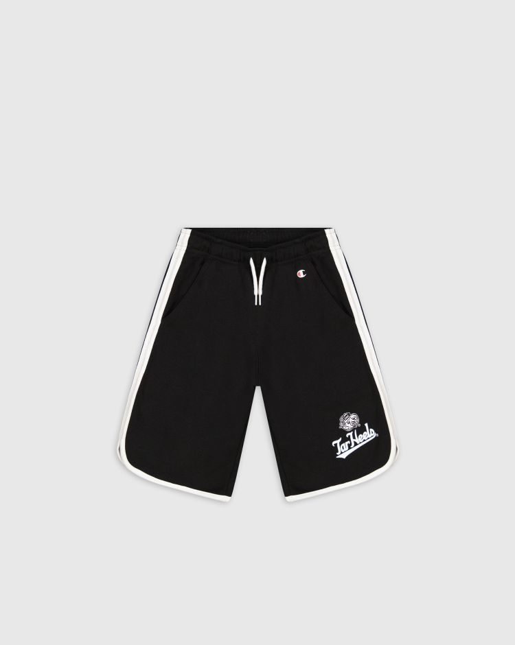 Champion Shorts In Felpa Leggera Stampa College Nero Bambino
