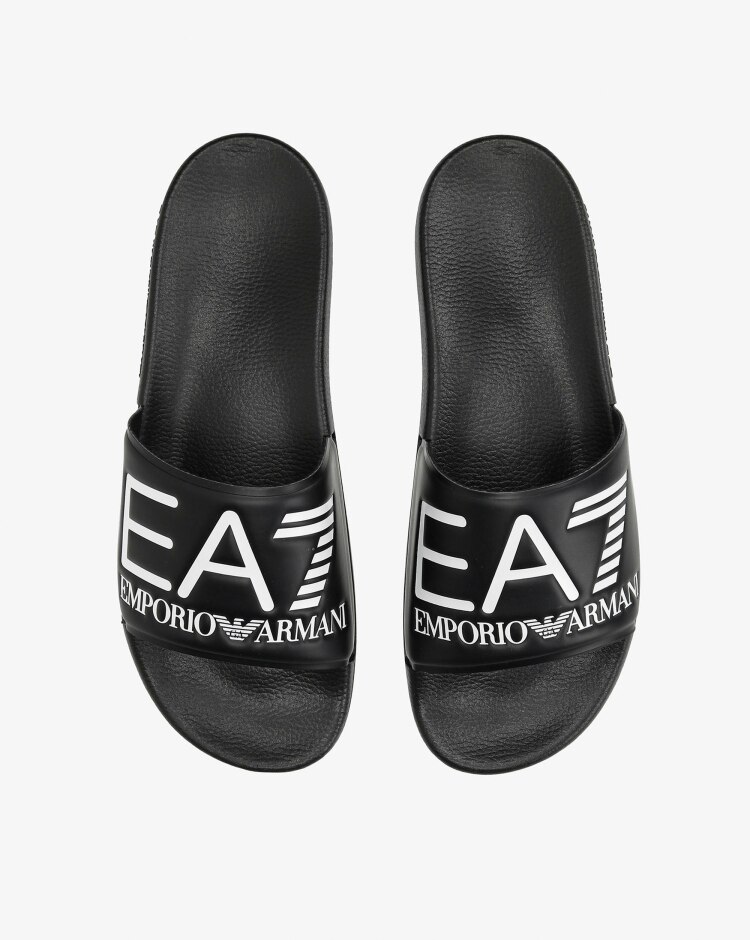 Emporio Armani EA7 Sea World Visbility Slipper Nero Uomo