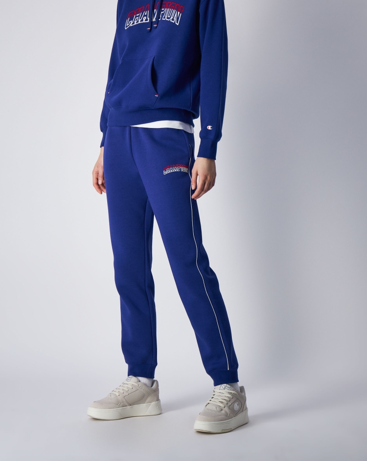 Champion Pantaloni con Polsino Regular Fit Color Punch Blu Donna