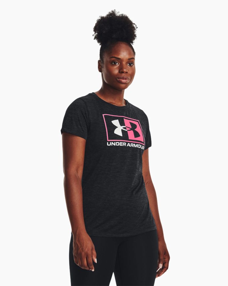 Under Armour T-Shirt Tech Twist Box Nero Donna