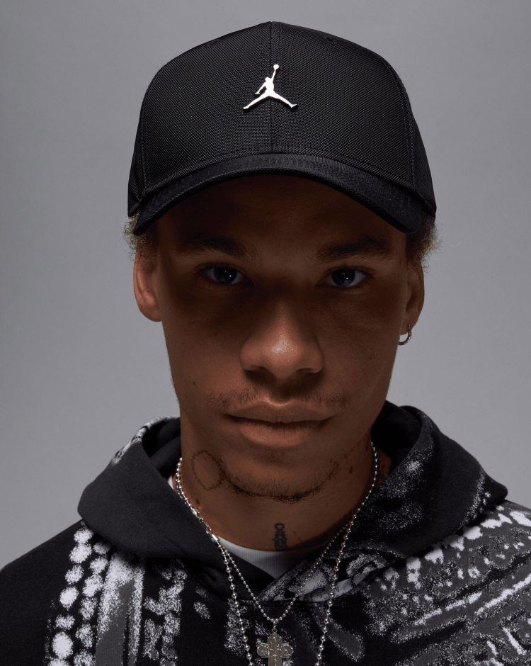 Cappello strutturato con Jumpman in metallo Nero Uomo