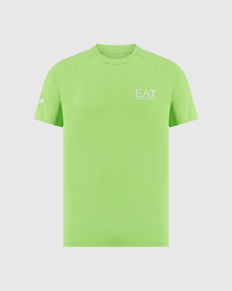 Emporio Armani EA7 T-shirt Tennis Pro in tessuto tecnico VENTUS7 Verde Uomo