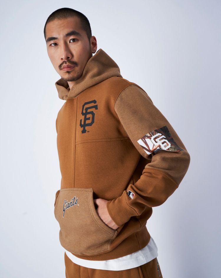 Champion Felpa Con Cappuccio MLB San Francisco Giants Marrone Uomo