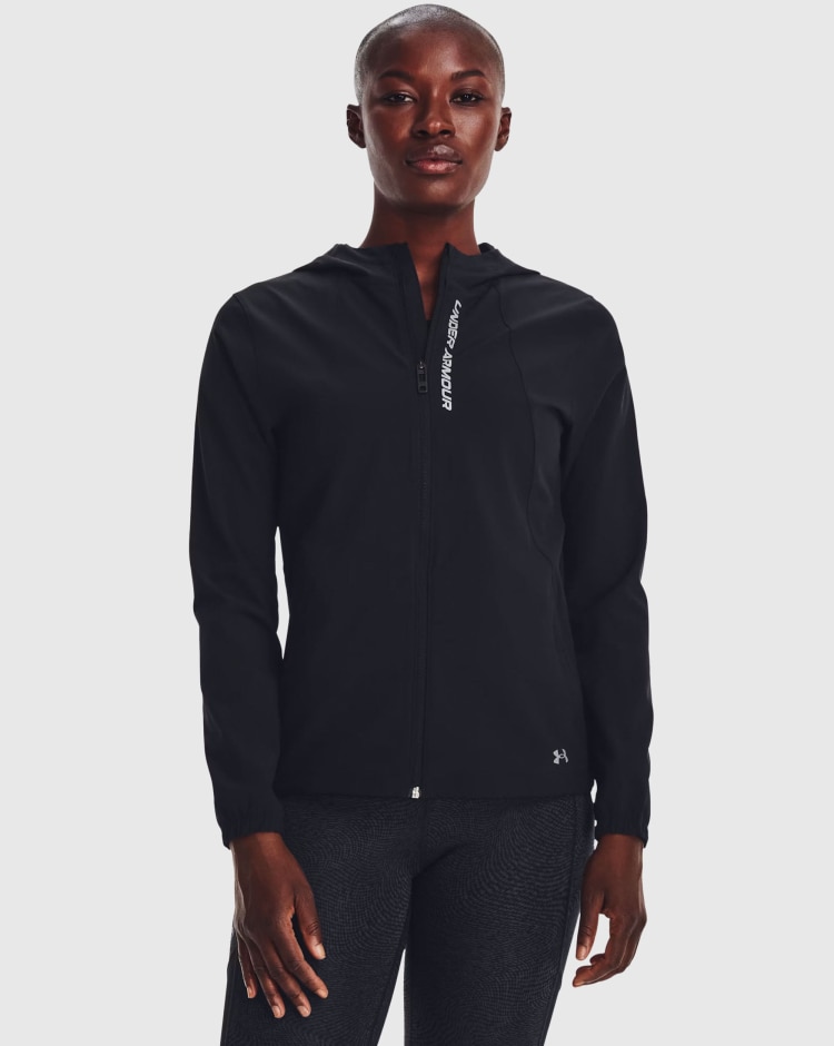 Giacca UA Outrun The Storm Nero Donna