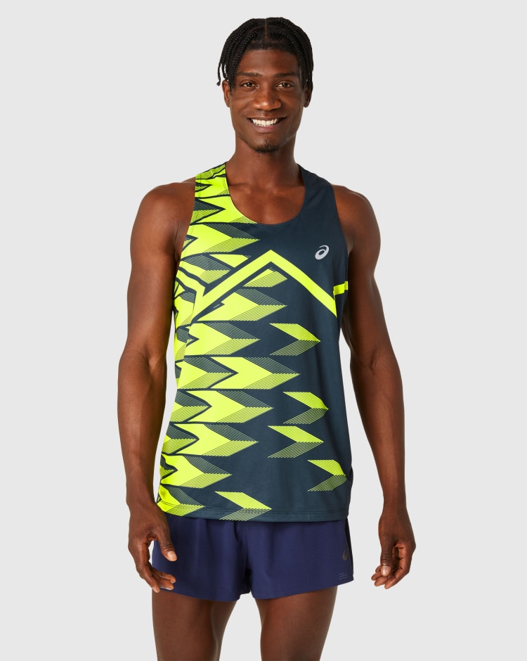 Canotta Light Graphic Singlet Nero Uomo