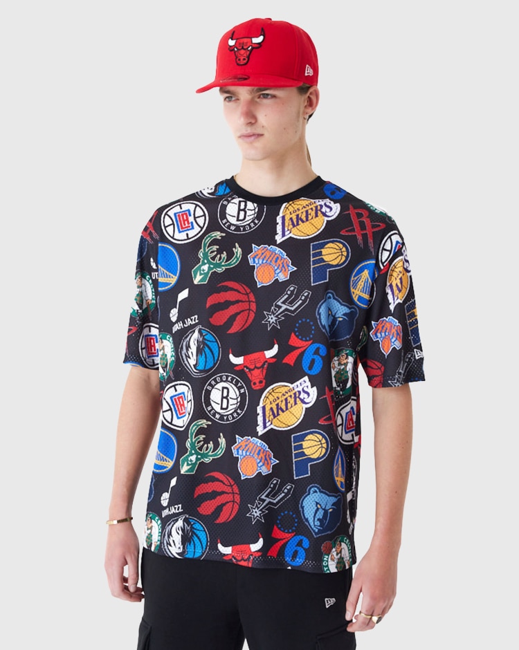 New Era NBA T-Shirt All Standard Nero Uomo